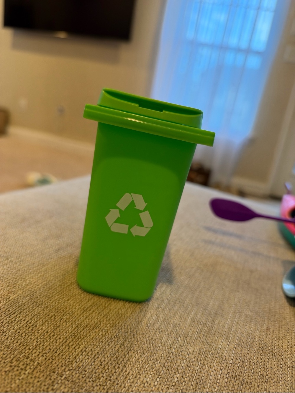 Mini Curbside Recycle Can Pencil Cup Holder